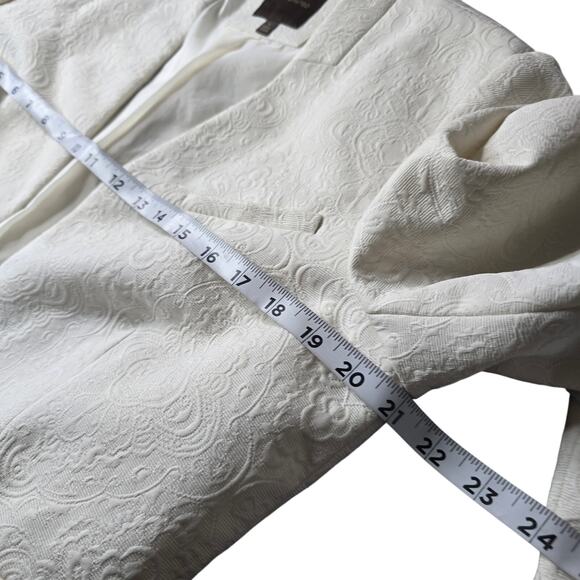 The Limited Crem Textured Business Career Blazer Jacket Sz L - Picture 5 of 7